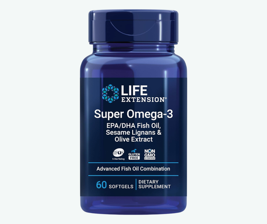 Life Extension - Super Omega-3 - EPA/DHA - Aceite de Pescado con Lignanos de Sésamo y Extracto de Oliva | 240 Softgels