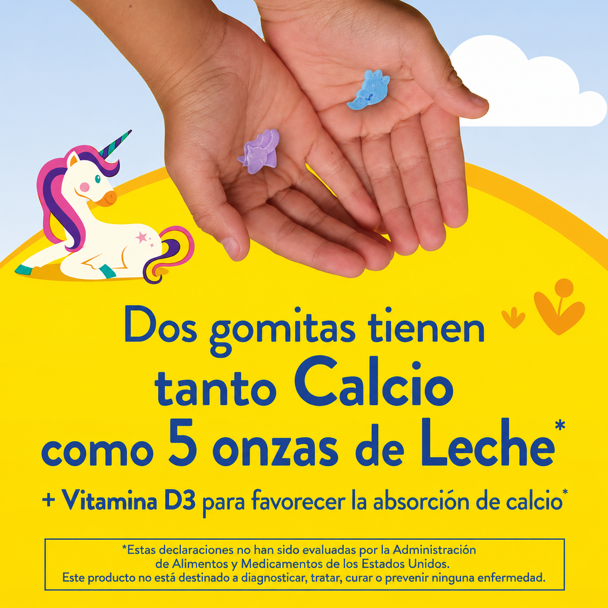 Vitamina L'il Critters Soporte Óseo – Calcio + D3 | 120 Gomitas