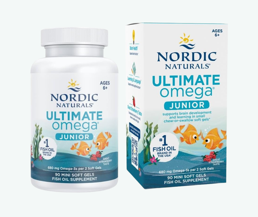 Ultimate Omega Junior 680 mg Omega-3 para Niños | Cápsulas Blandas
