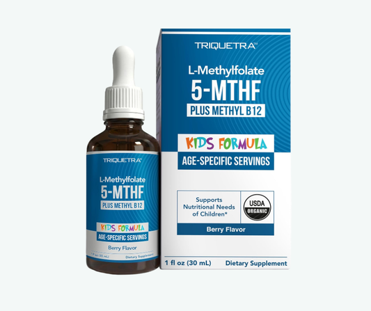 5-MTHF Plus Methyl B12 Kids – Metilfolato + Vitamina B12 para Desarrollo Cerebral Infantil | TRIQUETRA