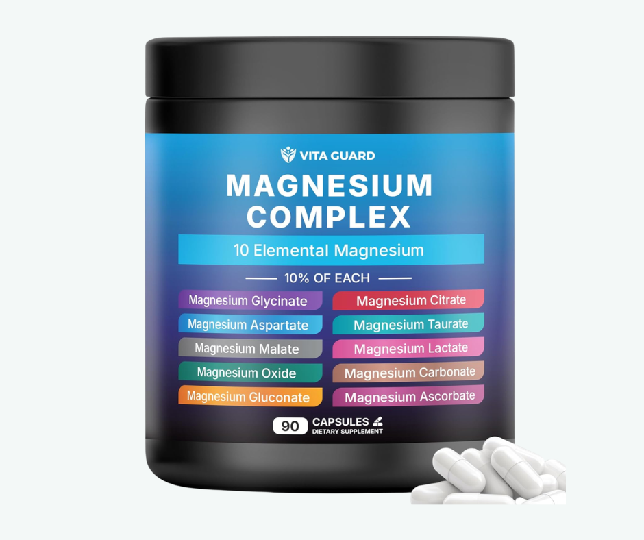 Magnesio Complex 1480 mg – 90 Cápsulas – Vita Guard