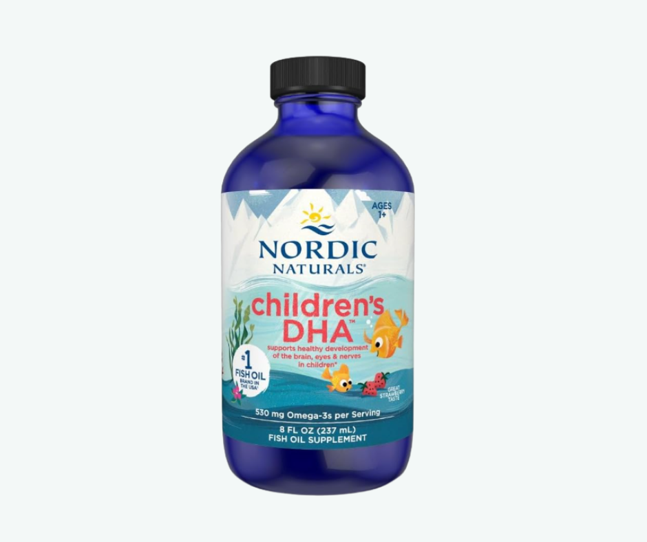 Children’s DHA 530 mg Omega-3 para Niños – Soporte Cerebral y Cognitivo | 237 ml