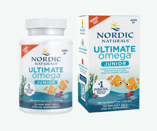 Ultimate Omega Junior 680 mg Omega-3 para Niños | 120 Mini Softgels