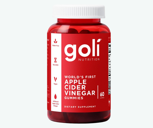 Goli Nutrition - Gomitas de Vinagre de Sidra de Manzana – Vinagre de Manzana con Vitamina B12 – 60 Gomitas