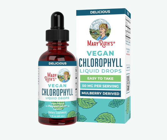 MaryRuth’s - Clorofila Líquida Vegana de 50 mg – Detox Natural, Energía y Control de Olor Corporal | Sabor Menta - 60 mL