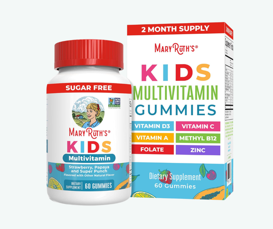 MaryRuth’s - Gomitas Multivitamínicas Sin Azúcar – Vitaminas para Niños | D3, C, A, B12 y Zinc | 60 Gomitas