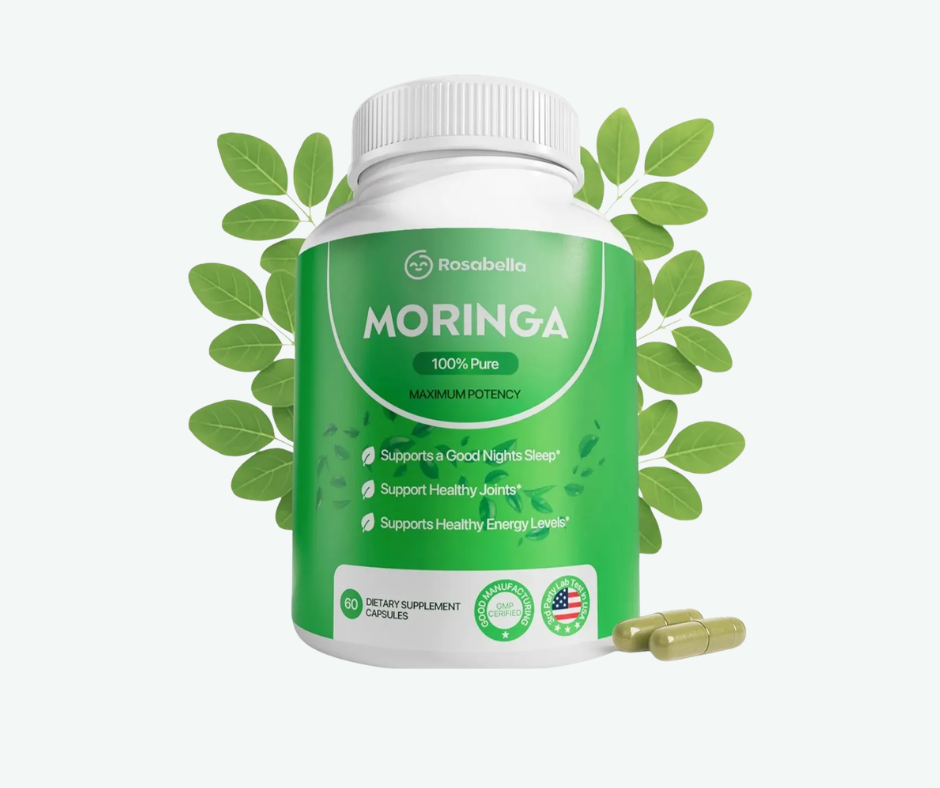Rosabella Moringa 100% Pura Potencia Máxima – 60 Cápsulas | Energía Natural, Antioxidantes y Soporte Inmunológico