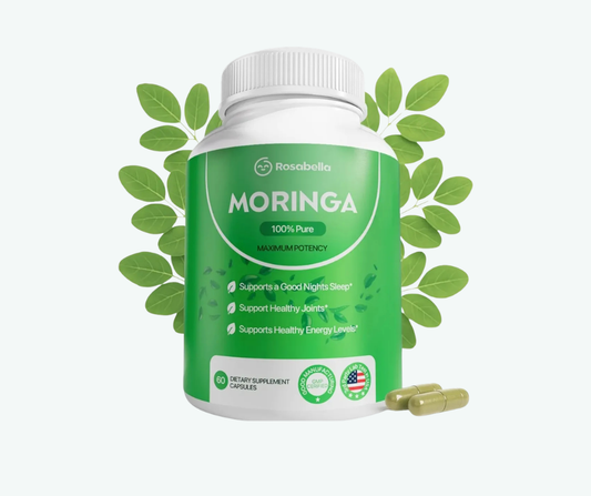 Rosabella Moringa 100% Pura Potencia Máxima – 60 Cápsulas | Energía Natural, Antioxidantes y Soporte Inmunológico