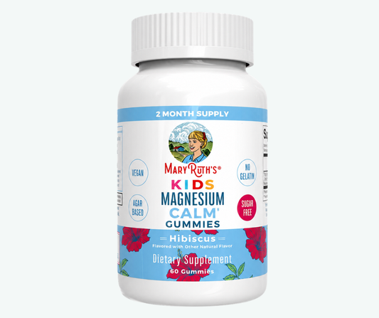 MaryRuth's - Gomitas de Magnesio Relajantes para Niños - Sabor a Hibisco - Vitamina para el Bienestar General y el Sueño | 60 Gomitas