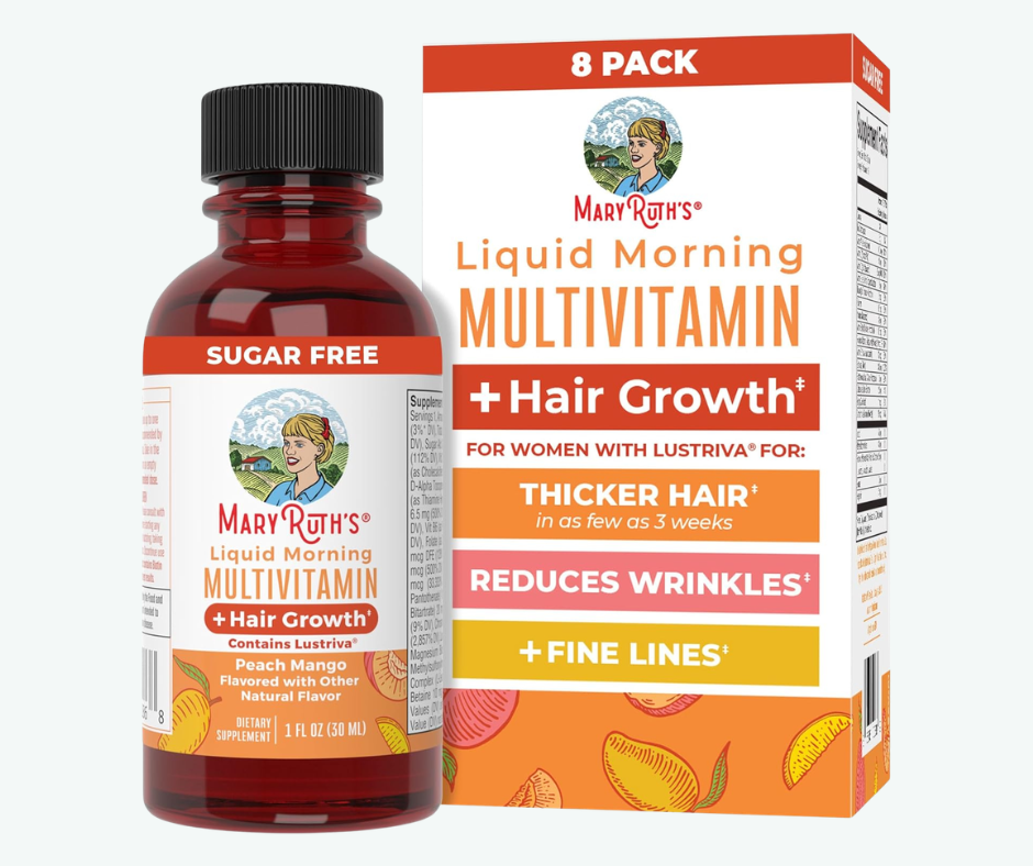 MaryRuth’s - Multivitamínico Líquido + Crecimiento Capilar - Biotina para Cabello, Piel y Energía | 30 mL