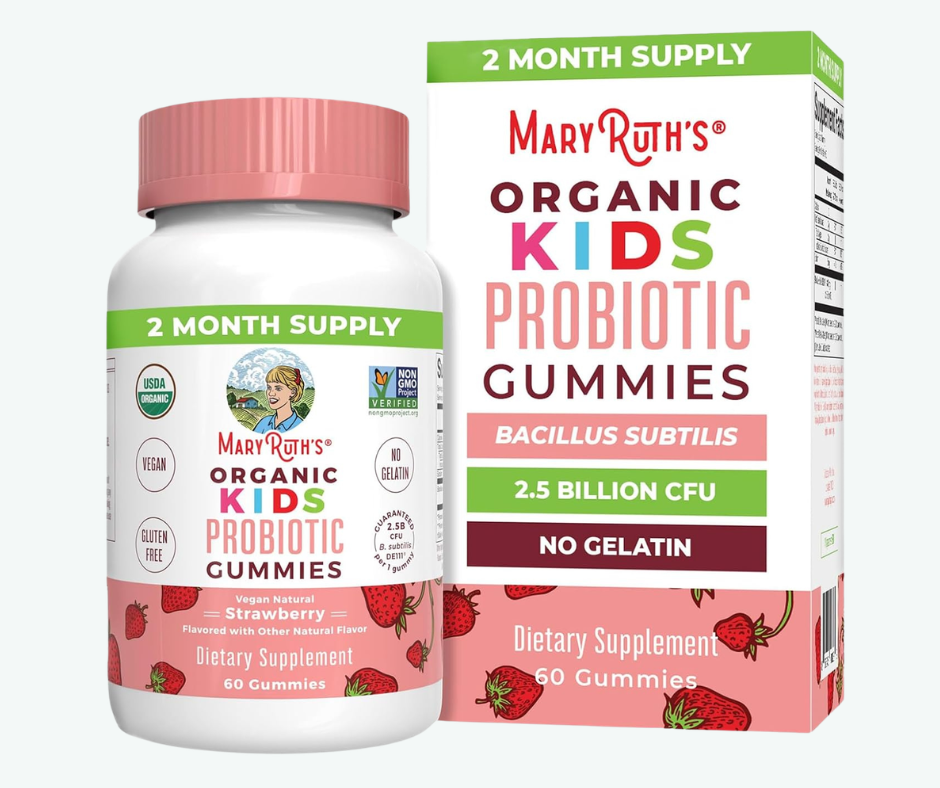 MaryRuth's - Gomitas Probióticas Orgánicas para Niños para la Salud Digestiva - Refuerzo Inmunológico - Complemento para la Salud Intestinal | 60 Gomitas