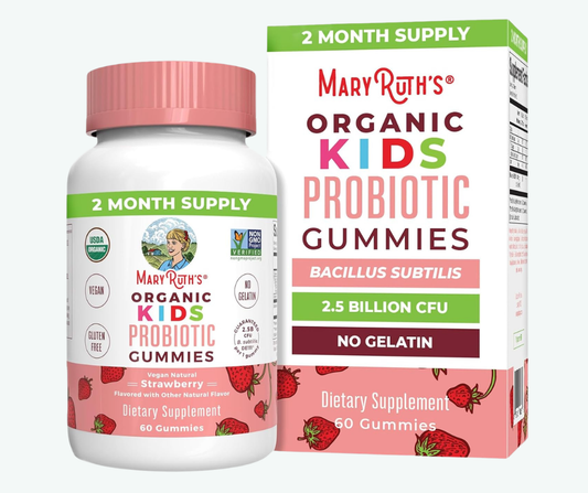 MaryRuth's - Gomitas Probióticas Orgánicas para Niños para la Salud Digestiva - Refuerzo Inmunológico - Complemento para la Salud Intestinal | 60 Gomitas