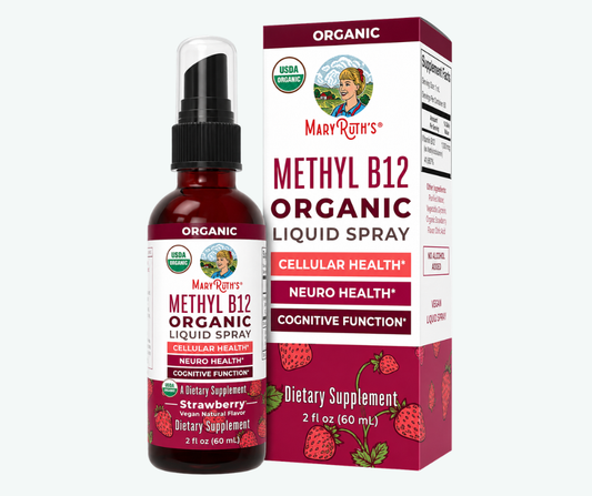 MaryRuth's - Spray Líquido de Vitamina B12 - Aporta Energía y Favorece el Buen Buncionamiento del Sistema Nervioso | 30 mL