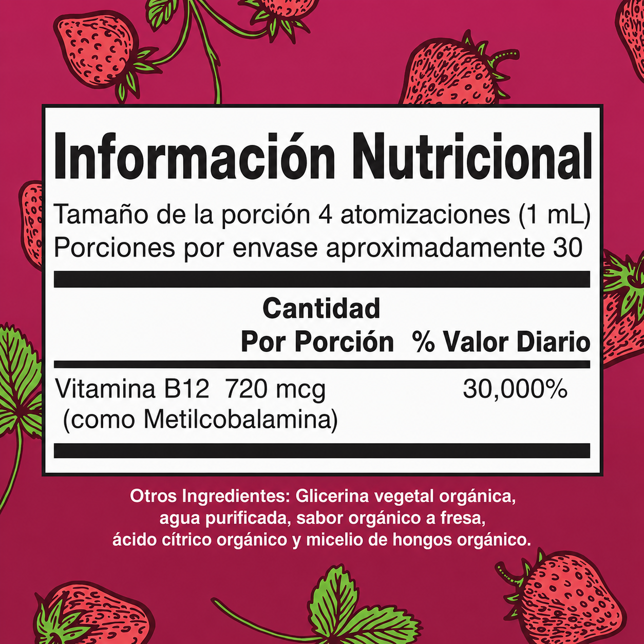 MaryRuth's - Spray Líquido de Vitamina B12 - Aporta Energía y Favorece el Buen Buncionamiento del Sistema Nervioso | 30 mL