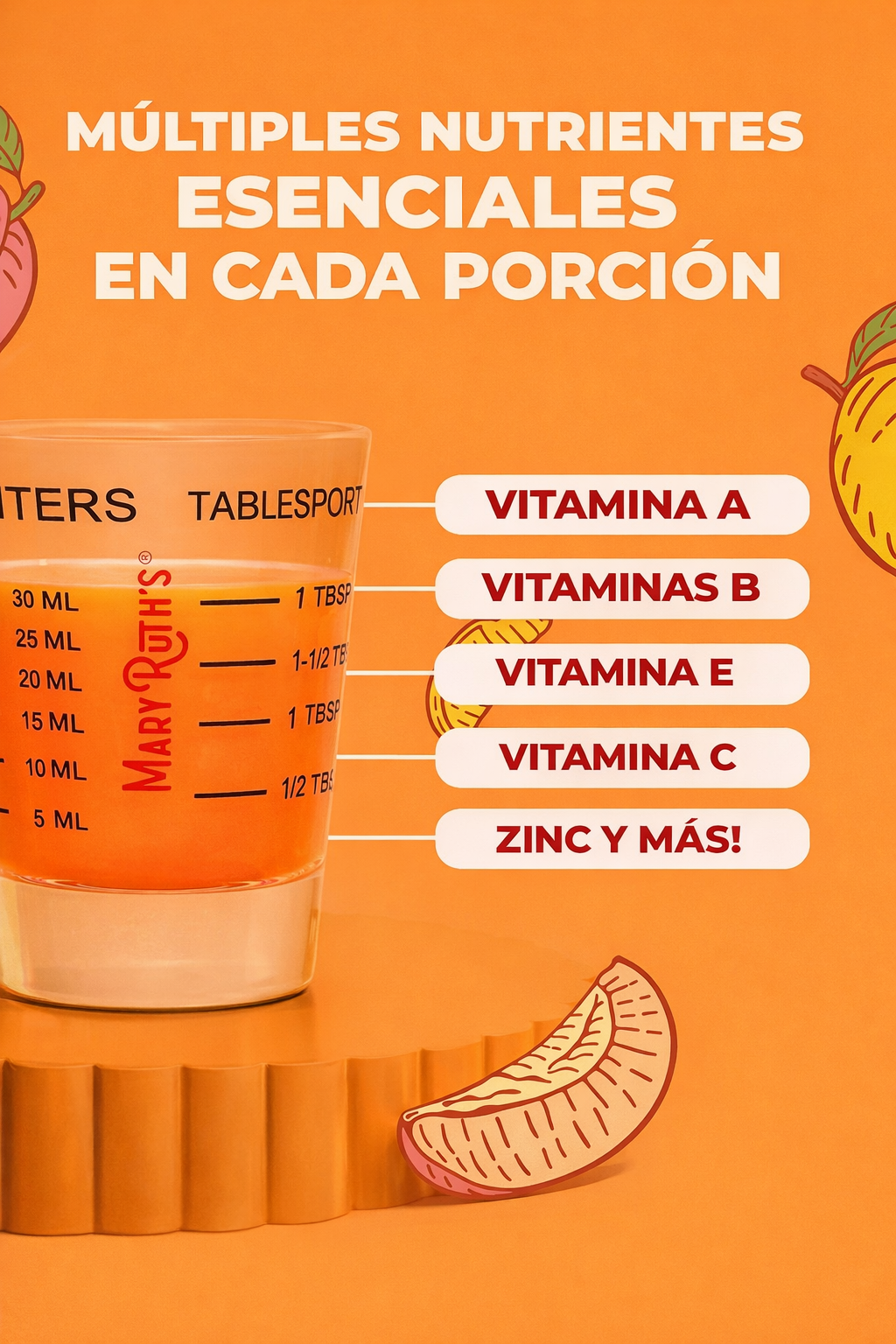 MaryRuth’s - Multivitamínico Líquido + Crecimiento Capilar - Biotina para Cabello, Piel y Energía | 30 mL