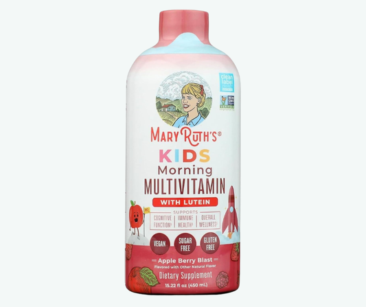 MaryRuth's - Multivitamínico Líquido Matutino para Niños con Luteína - Complemento para Reforzar el Sistema Inmunitario con Vitamina C, Vitamina D y Nutrientes Esenciales | 450 mL
