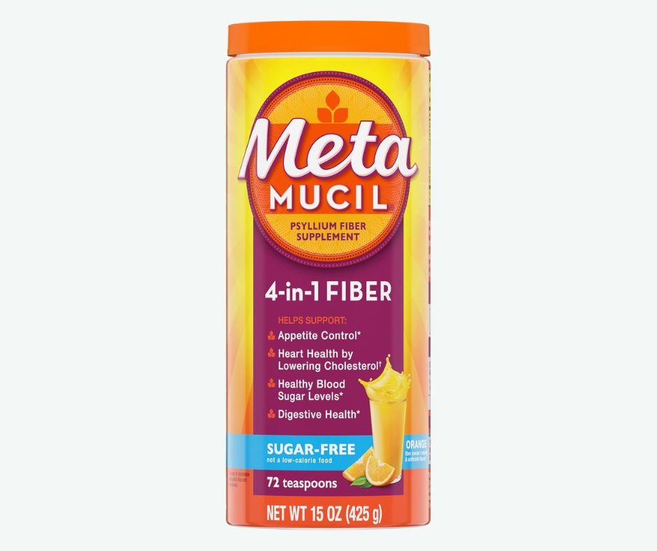 P&G - Metamucil 4 en 1 - Fibra de Psyllium para la Digestión, Control de Apetito y la Salud del Corazón | Gr