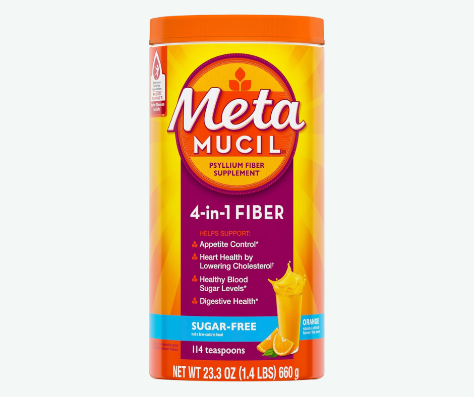 P&G - Metamucil 4 en 1 - Fibra de Psyllium para la Digestión, Control de Apetito y la Salud del Corazón | Gr