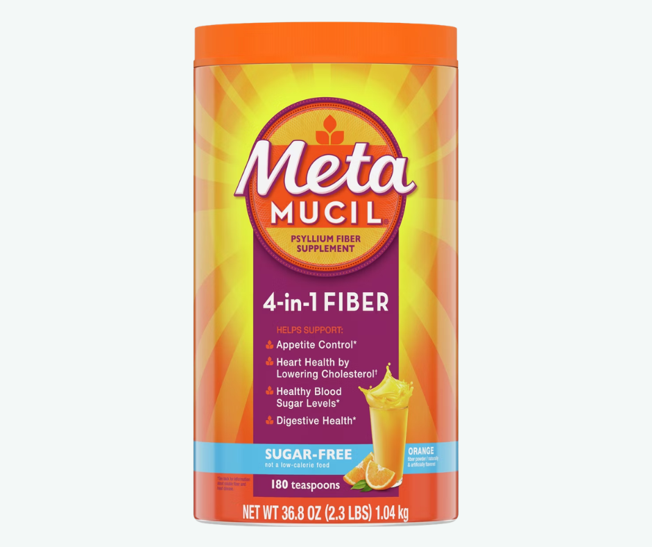 P&G - Metamucil 4 en 1 - Fibra de Psyllium para la Digestión, Control de Apetito y la Salud del Corazón | Gr