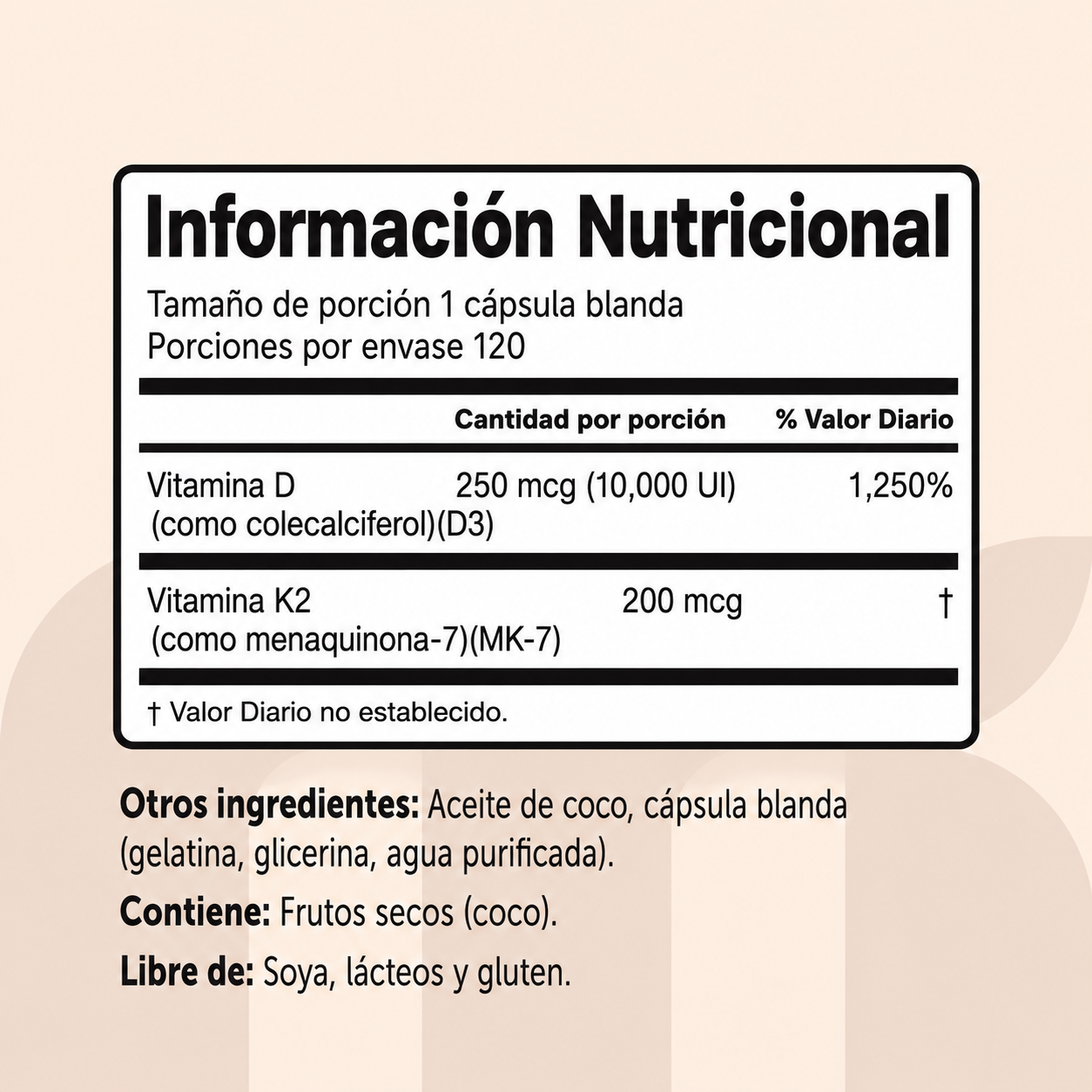 Micro Ingredients - Vitamina D3 de 10 000 IU + K2 MK-7 de 200 mcg - Suplemento 2 en 1 de D3 y K2 de Potencia Extra - Cápsulas Blandas Fáciles de Tragar Elaboradas con Aceite de Coco | Softgels