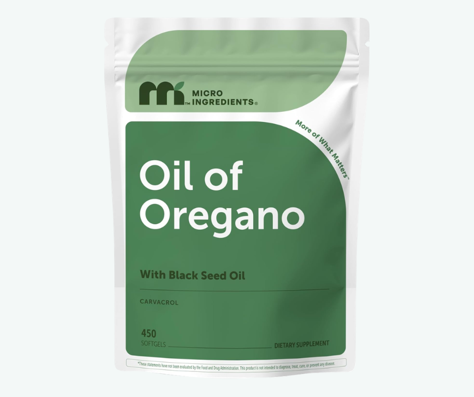 Micro Ingredients - Aceite de Orégano con Aceite de Semilla Negra con un Contenido Muy Elevado de Carvacrol y Timoquinona – Softgels