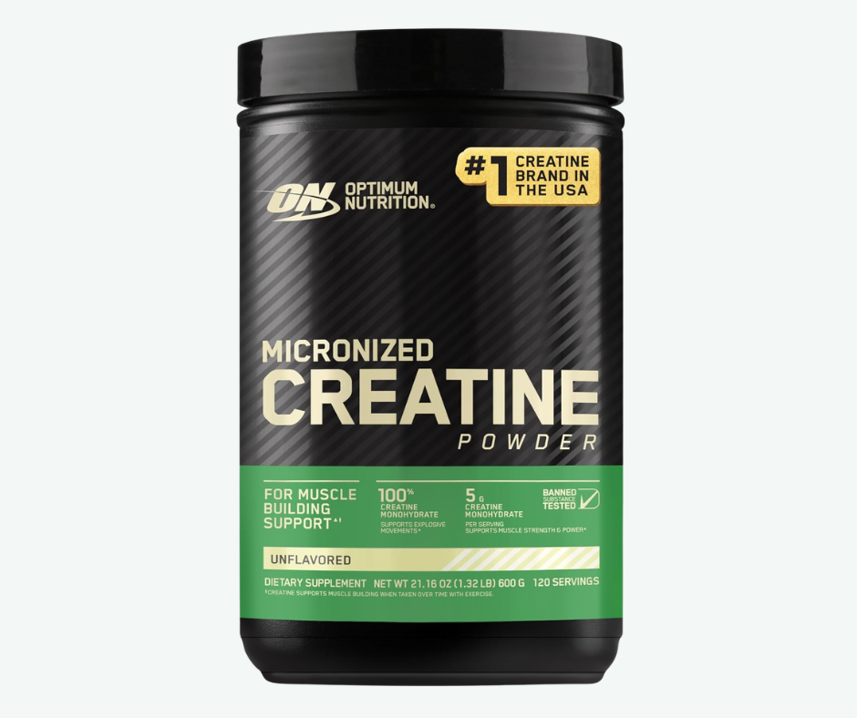 Optimum Nutrition - Creatina en Polvo Micronizada – Creatina Monohidratada Micronizada para Fuerza y Rendimiento | 300 Gr, 600 Gr y 1.2 Kg