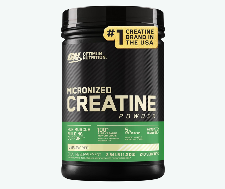 Optimum Nutrition - Creatina en Polvo Micronizada – Creatina Monohidratada Micronizada para Fuerza y Rendimiento | 300 Gr, 600 Gr y 1.2 Kg