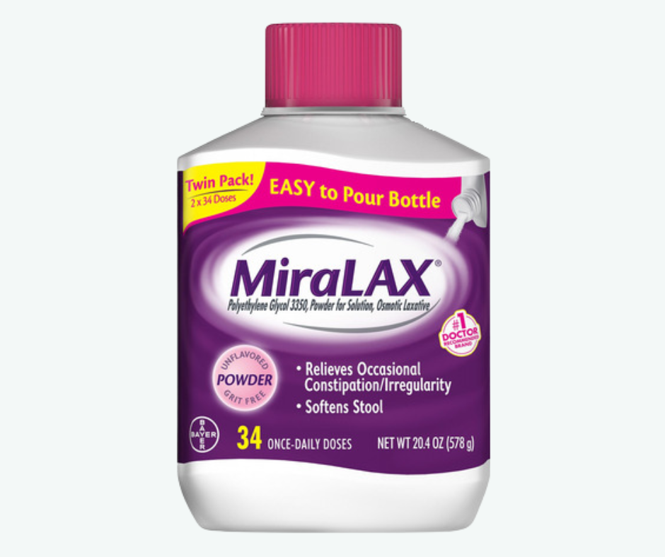 MiraLAX - Polvo Laxante Osmótico Sin Sabor – Alivio del Estreñimiento | Gr
