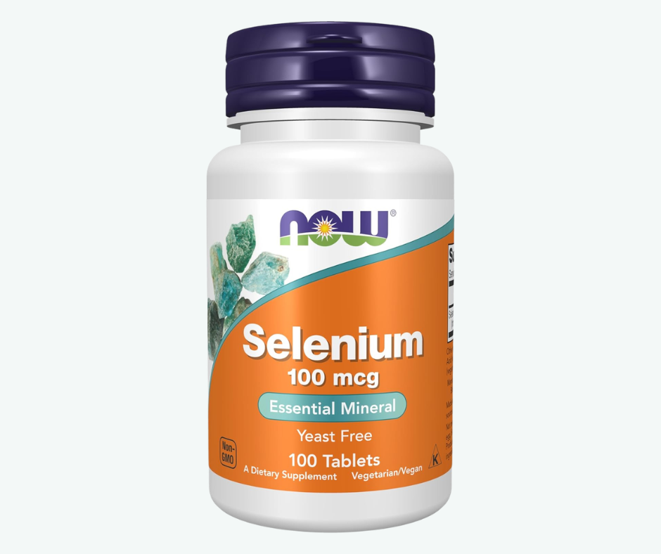 NOW - Alimentos con Selenio 100 mcg (L-Selenomethionine) – Antioxidante para Tiroides, Inmunidad y Salud Celular | Tabletas