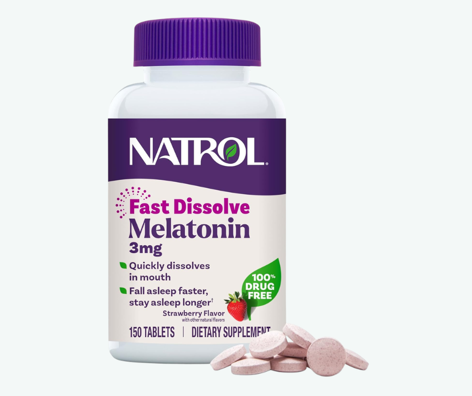 Natrol - Melatonina 3 mg - Disolución Rápida | Tabletas Sabor Fresa