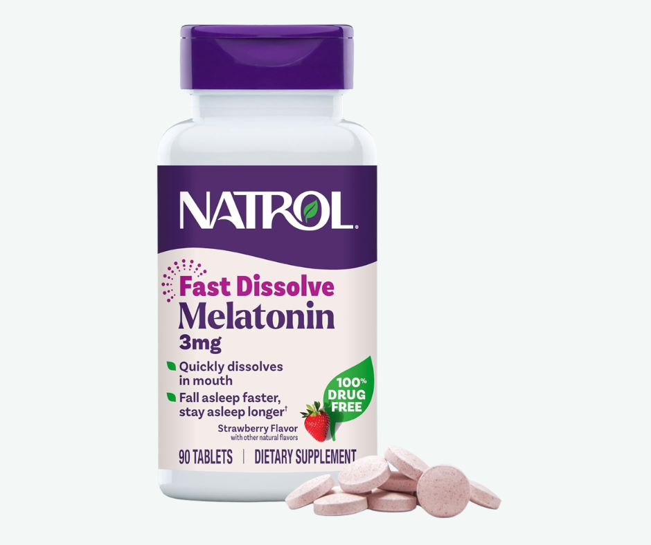 Natrol - Melatonina 3 mg - Disolución Rápida | Tabletas Sabor Fresa