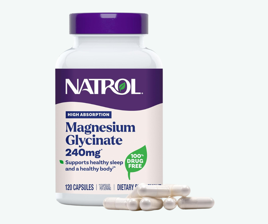 Natrol - Glicinato de Magnesio 240 mg – Cápsulas | Alta Absorción para Sueño y Relajación