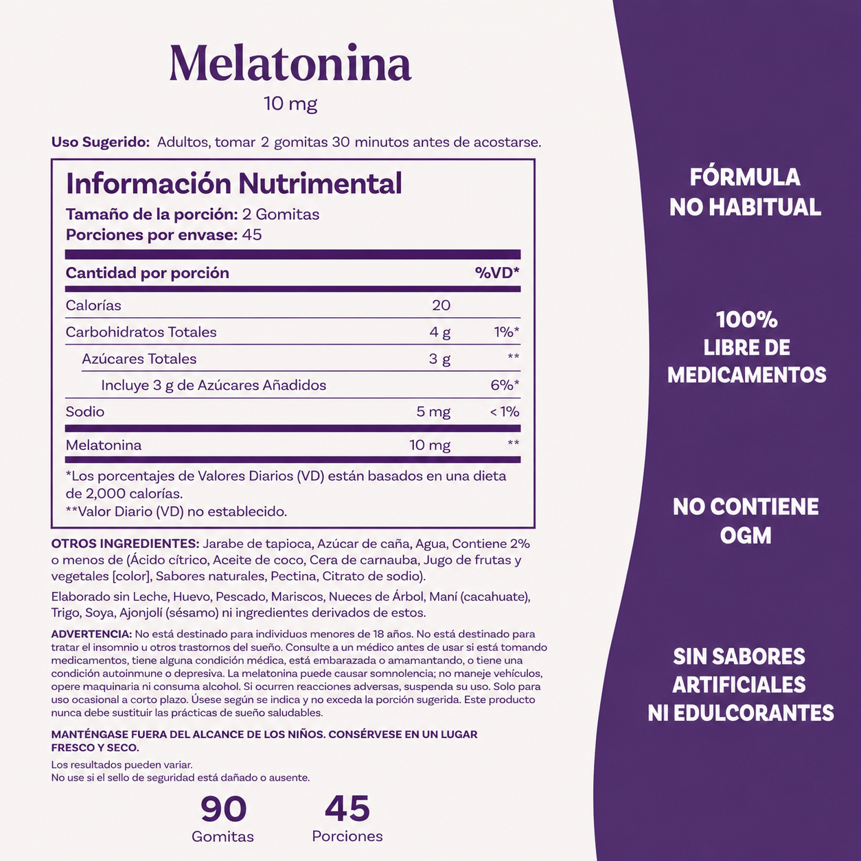 Natrol - Melatonina 10 mg Gomitas – Apoyo para Dormir Mejor | Gomitas Sabor Fresa