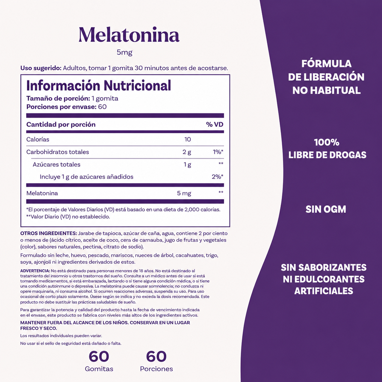 Natrol - Melatonina 5 mg – Gomitas para Dormir Sabor Fresa – Apoyo al Sueño Profundo y Descanso