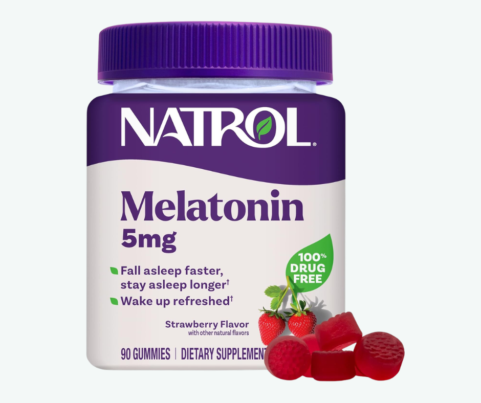 Natrol - Melatonina 5 mg – Gomitas para Dormir Sabor Fresa – Apoyo al Sueño Profundo y Descanso