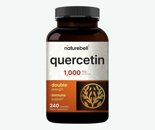 NatureBell - Quercetina 1,000mg - Suplemento de Alta Potencia para Reforzar el Sistema Inmunitario | 240 Cápsulas