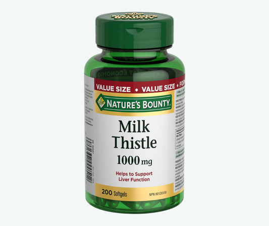 Nature’s Bounty Cardo Mariano 1000 mg – 200 Softgels | Apoyo y Protección para la Salud del Hígado