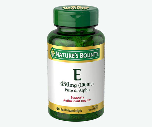 Nature's Bounty - Vitamina E de 1000 IU - Favorece la Salud por sus Propiedades Antioxidantes y Refuerza el Sistema Inmunitario | 60 Softgels