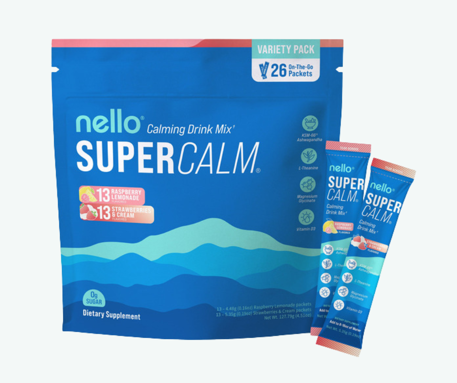 Nello - SuperCalm - Bebida Relajante Antiestrés Sin Azúcar | Sobres