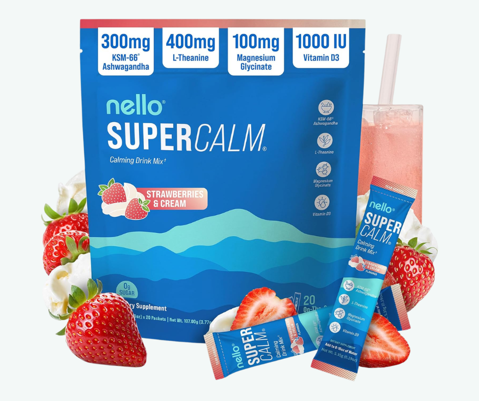 Nello - SuperCalm - Bebida Relajante Antiestrés Sin Azúcar | Sobres