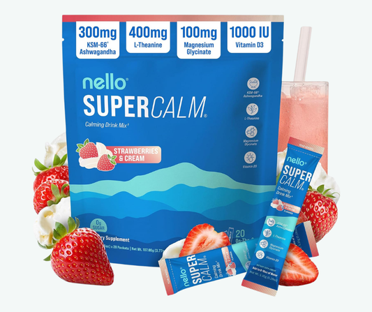Nello - SuperCalm - Bebida Relajante Antiestrés Sin Azúcar | Sobres