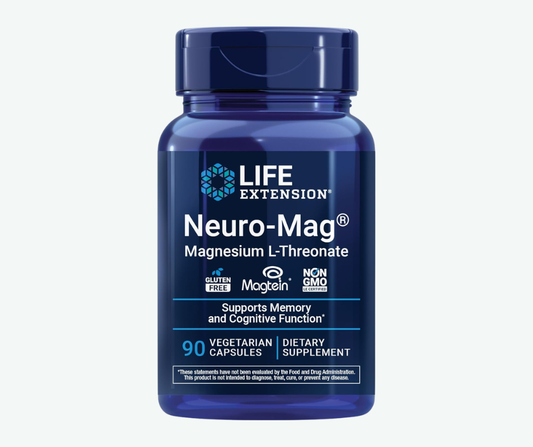 Neuro-Mag Magnesio Treonato Cápsulas – Soporte para Memoria, Enfoque y Salud Cerebral | Life Extension