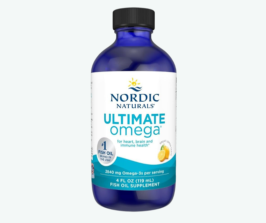 Nordic Naturals - Ultimate Omega Líquido Sabor Limón - 2840 mg de Omega-3 - Suplemento de Aceite de Pescado de Alta Potencia con EPA y DHA - Favorece la Salud del Cerebro y del Corazón | mL