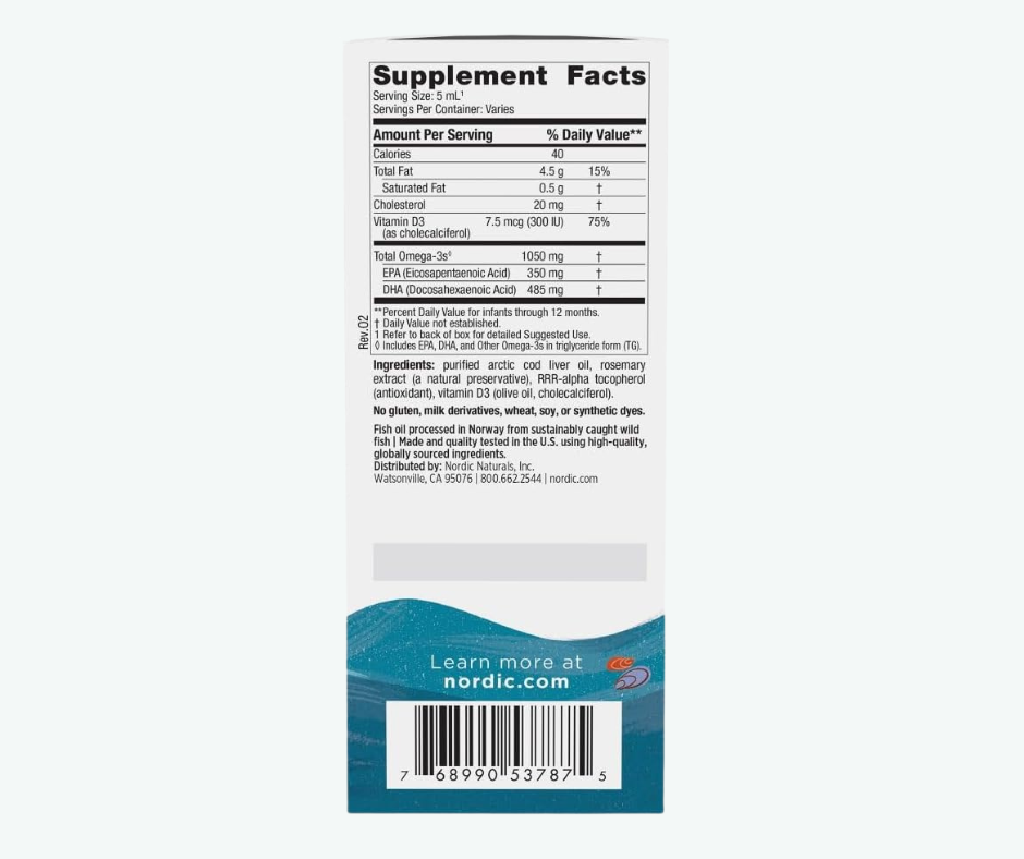 Nordic Naturals - Baby’s DHA 1050 mg con Vitamina D3 – Desarrollo Cerebral y Visual para Bebés