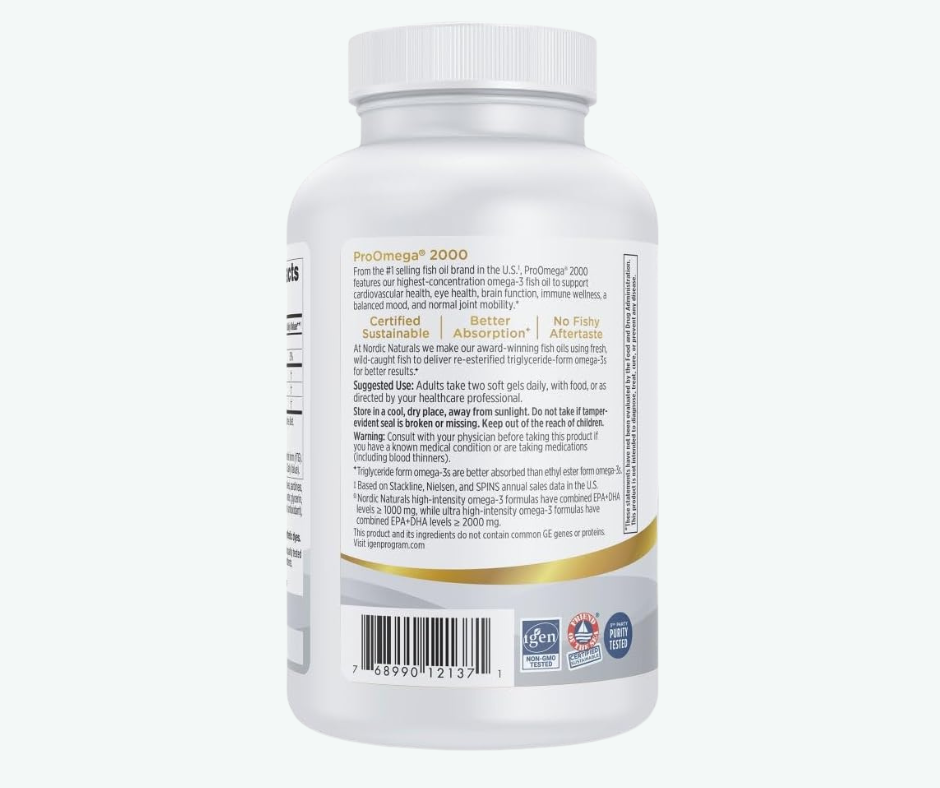Nordic Naturals - ProOmega 2000 – Omega-3 de Alta Potencia con EPA y DHA | Softgels