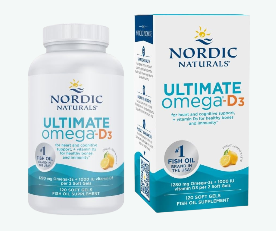 Nordic Naturals - Ultimate Omega-D3 – Omega 3 + Vitamina D3 para Corazón, Cerebro e Inmunidad | Softgels
