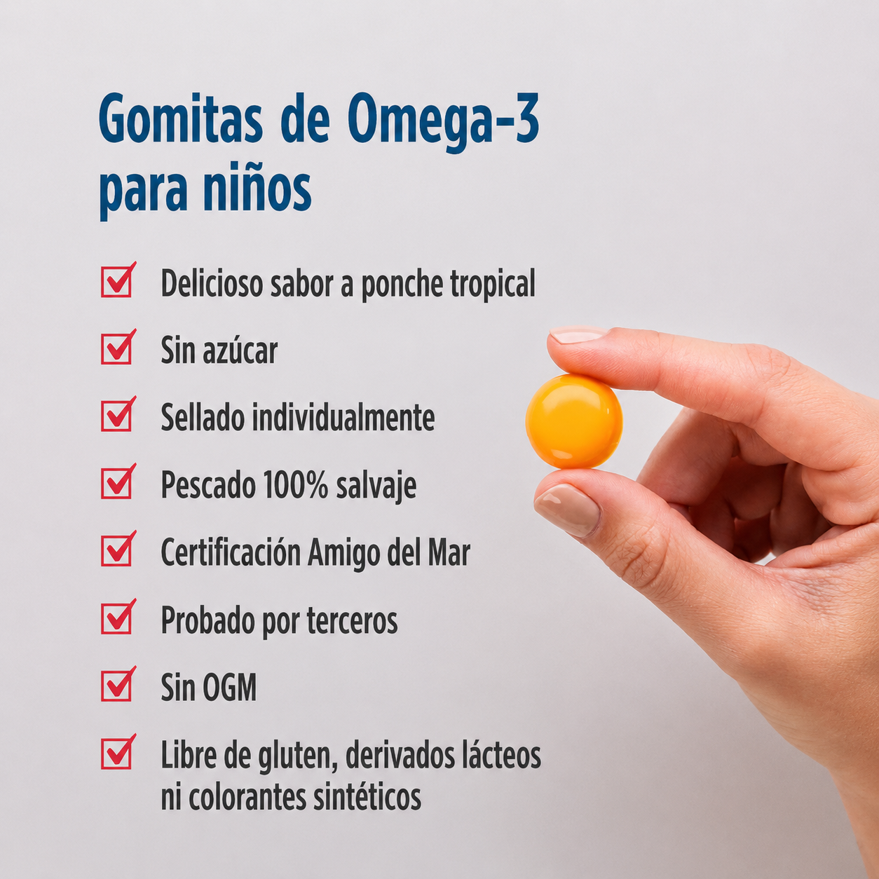 Children’s DHA Omega-3 para Niños – Soporte Cerebral y Visual