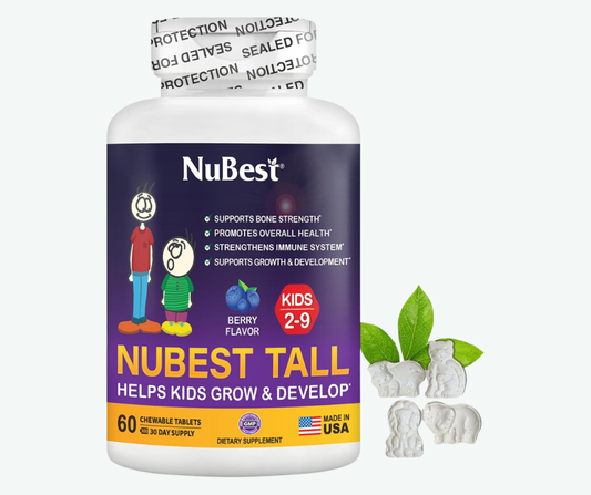 NuBest Tall Kids - Multivitaminas y Minerales para Niños de 2 a 9 Años - Fortalecimiento Óseo y Refuerzo del Sistema Inmunitario - Ayuda a los Niños y a los más Pequeños a Mantenerse Sanos | Tabletas