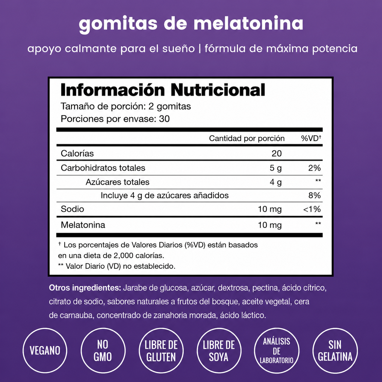 Nutra Champs Melatonin Gummies – Apoyo Natural para Dormir | 60 Gomitas