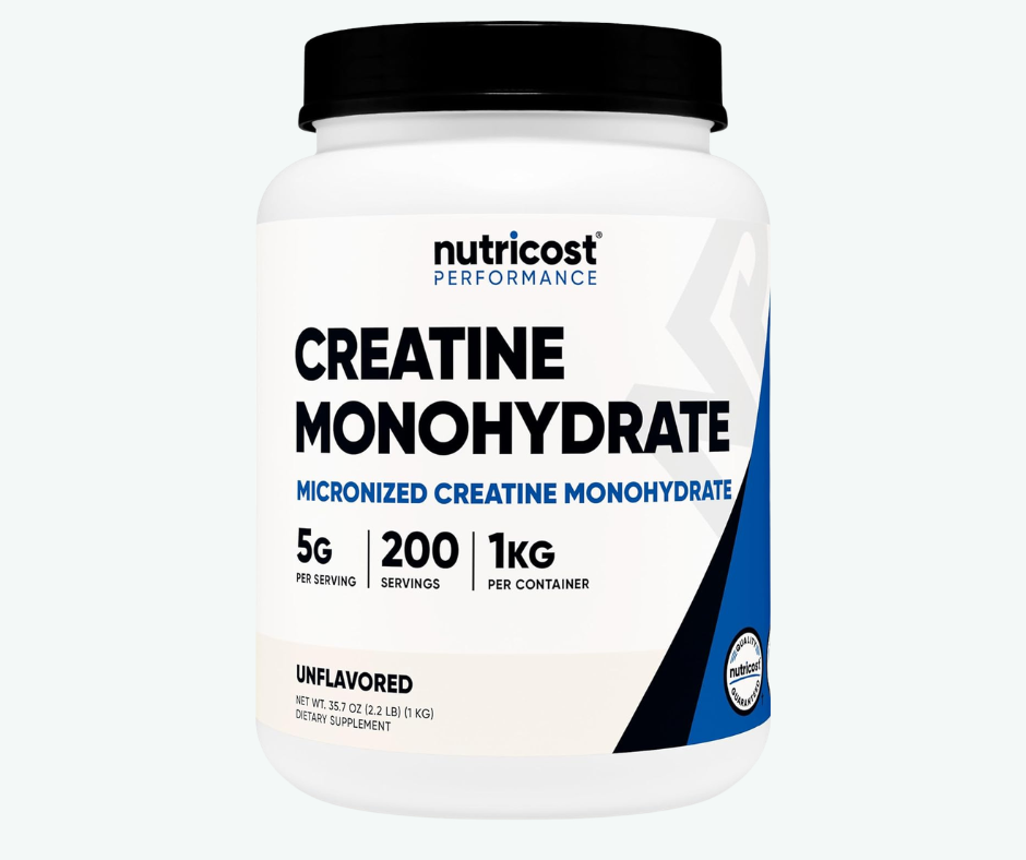 Nutricost - Creatina Monohidratada Micronizada en Polvo | 500 Gr y 1 KG